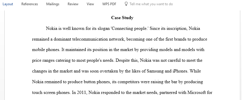 Planning and implementation of an organizational change for Nokia company