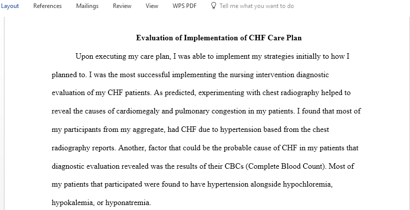 Evaluation of Plan Effectiveness Criteria