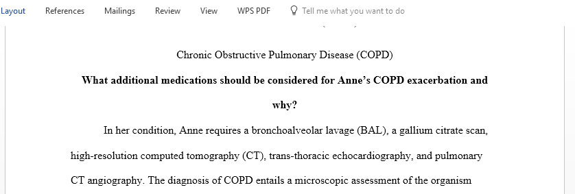 Discuss chronic obstructive pulmonary disease