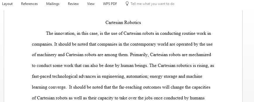 Write a paper using economics theory to analyze the creation and adoption of an innovation