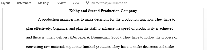 Reply to Kibby and Strand scheduling methodology evaluation matrix for incoming contracts