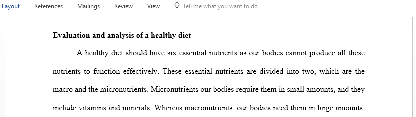 Identify specific nutrients that you are consuming too much of and what foods from your daily intake report are contributing to the high amount