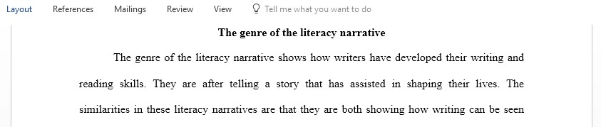 The Power of Literacy Narratives