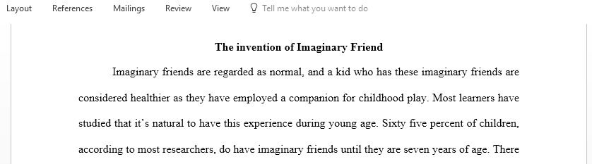Are children who create imaginary companions psychologically disturbed