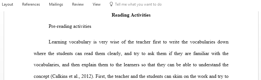 Discuss some pre-reading activities activities to use during reading and activities to use after reading to promote vocabulary and reading comprehension when working with adolescents