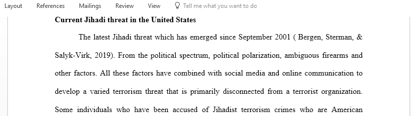 Explain the current jihadi threat in the United States