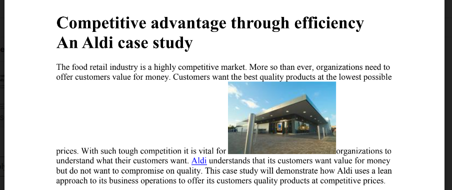 Identify and explain four key concepts in the case then show how they can be useful to management