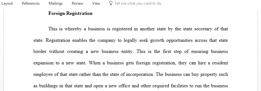 Foreign Registration Subchapter S Election and Piercing the Veil of Limited Liability