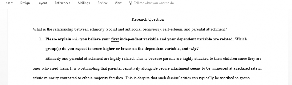 Develop your own research question and test your hypothesis using an existing dataset