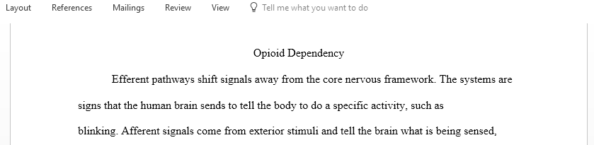 Compare and contrast the efferent and afferent nerve pathways