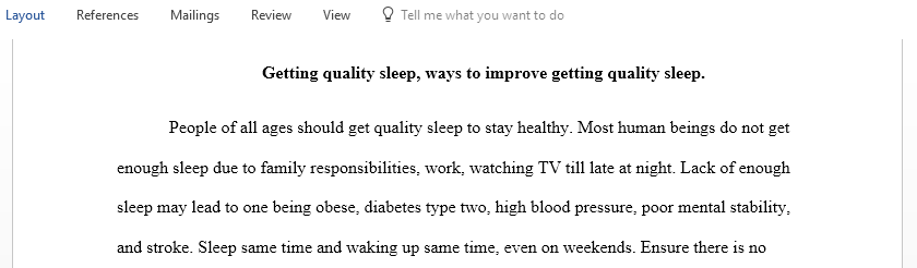 How to improve your sleep and how to improve your quality of sleep