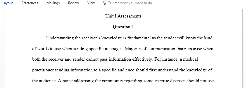 How can assessing a receiver knowledge help the sender overcome word choice as a communication barrier