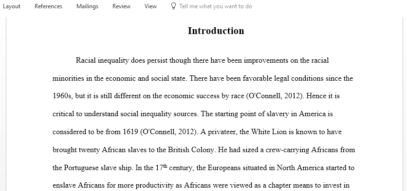 What impact does slavery have on racial inequality in poverty in the South