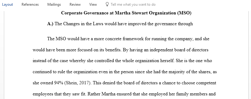 Martha Stewart Ethics case study