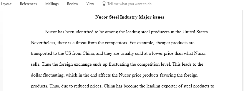 Nucor Steel Company case study