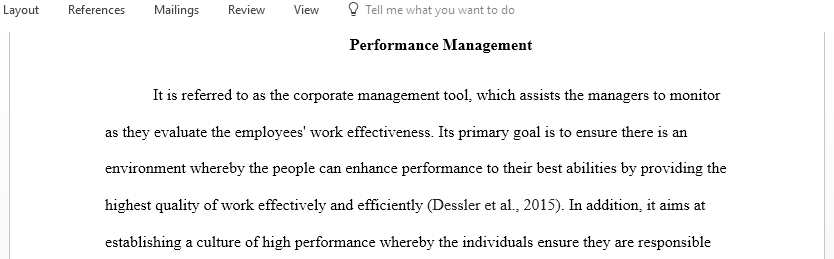 Explain the five steps in the performance management process