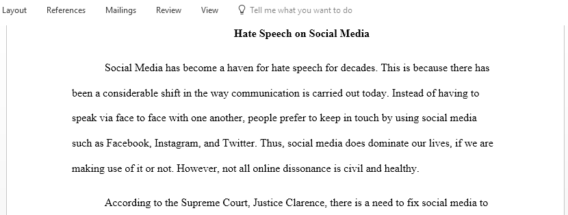 Should hate speech be allowed on social media