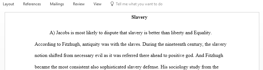 Discussion on Slavery