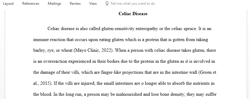 Gastrointestinal diseases that could potentially affect the human body ability to absorb essential nutrients