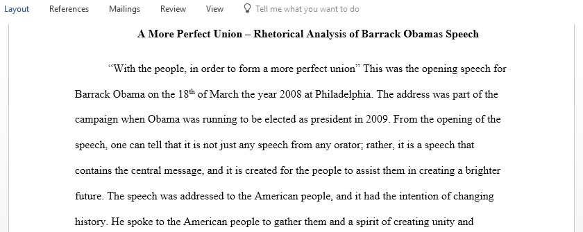 Consider some of the famous speeches and writings we celebrate today how are they able to move an audience to action or emotion