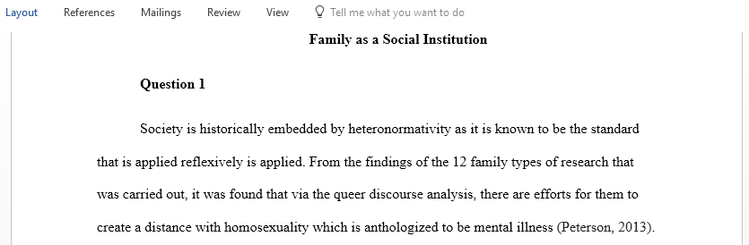 Ways in which family as an institution overlaps and interacts with other institutions