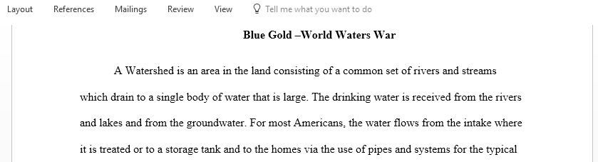 What is the watershed that is in your backyard