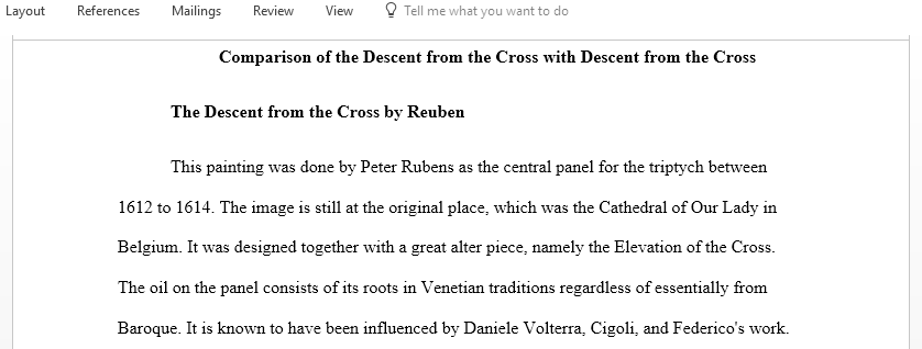 Compare two works Peter Paul Rubens Christ Descent from the Cross with Max Beckman Christ Descent from the Cross