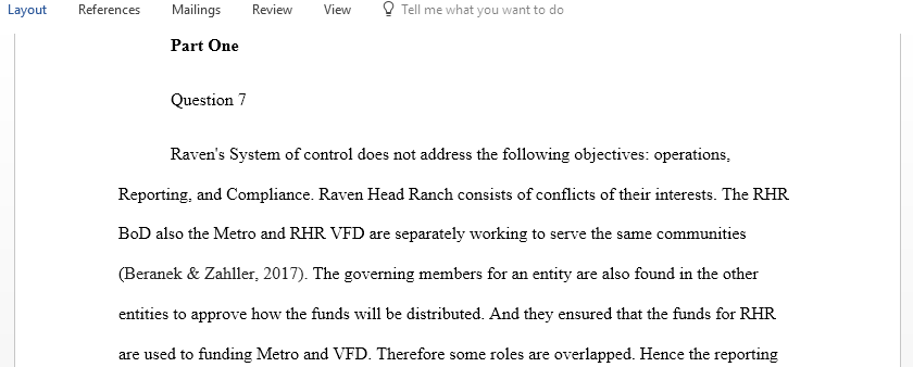 Raven Head Ranch case analysis