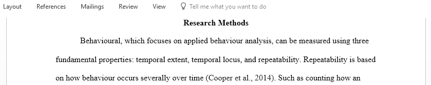 Post an example of a behavior that is best measured using Frequency Duration and Latency