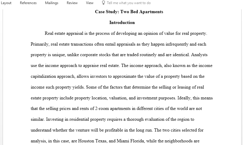 Case Study Two Bed Apartments