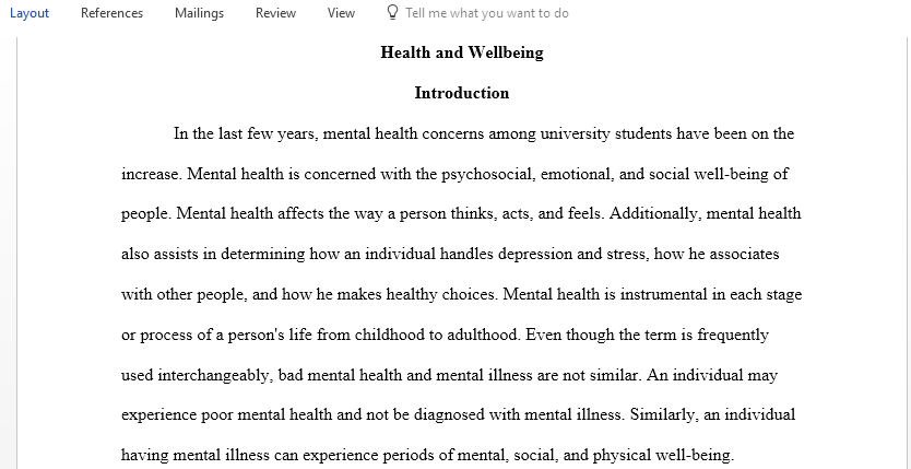 An evaluation of the core sociological and psychological factors affecting undergraduate students reluctance to disclose mental health issues