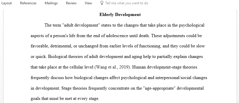 Critically evaluate research studies in the field of adult development