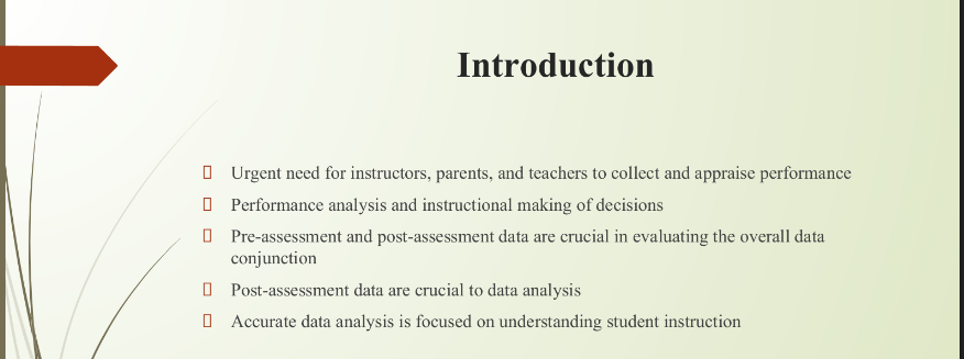 Create a digital presentation on using results of pre- and post-assessments to inform instruction for fellow early childhood teachers