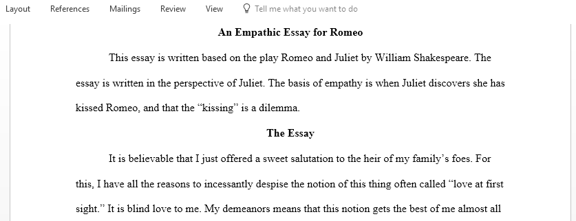 Study Romeo and Juliet by William Shakespeare explore the characters motivations conflicts and identify the way the playwright presents his perspectives through them