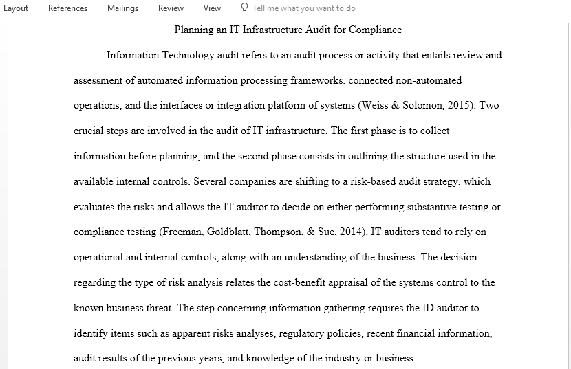 Planning an IT Infrastructure Audit for Compliance