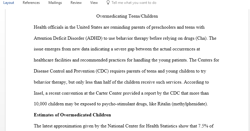 Overmedicating Teens and Children