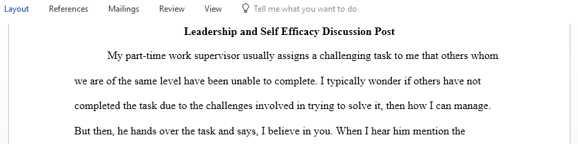 Think of one leader who has directly or indirectly influenced your career attitudes and behaviors in a positive way