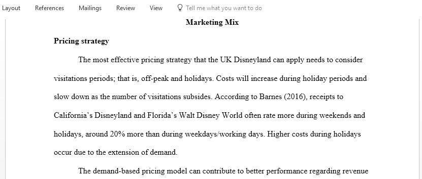 Produce a report which discusses how London Resort Company Holdings might develop a marketing strategy for the new theme park