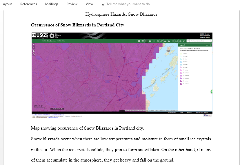 Hydrosphere analysis of 3 maps