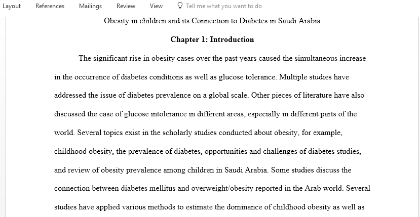 Effect of obesity in developing diabetes in children and how we can prevent it