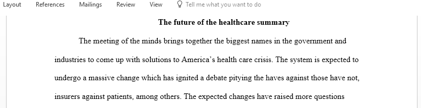 Write a summary explaining how changing the incentive structure would benefit the health care system