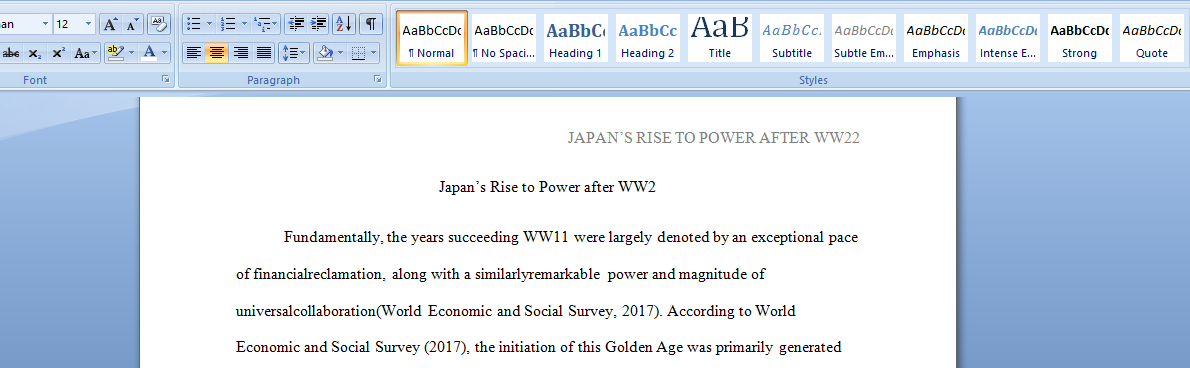 Japan’s Rise to Power after WW2