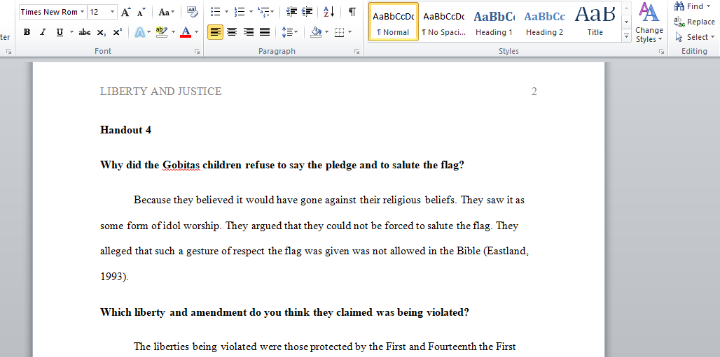 Discuss two cases regarding the Pledge of Allegiance