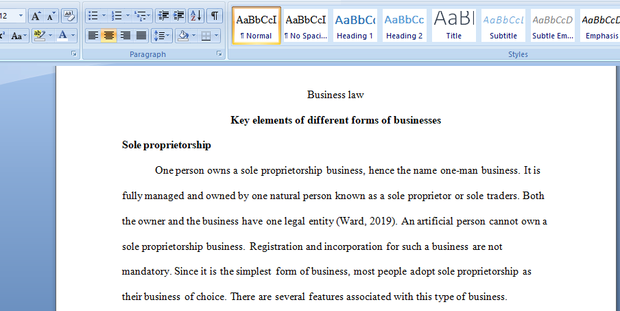 business law