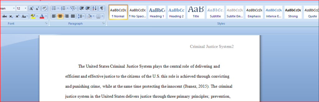 Components of the Criminal Justice System