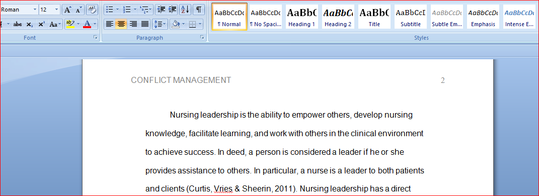 Critically discuss nurse leaders' effective use of the 5 major conflict resolution