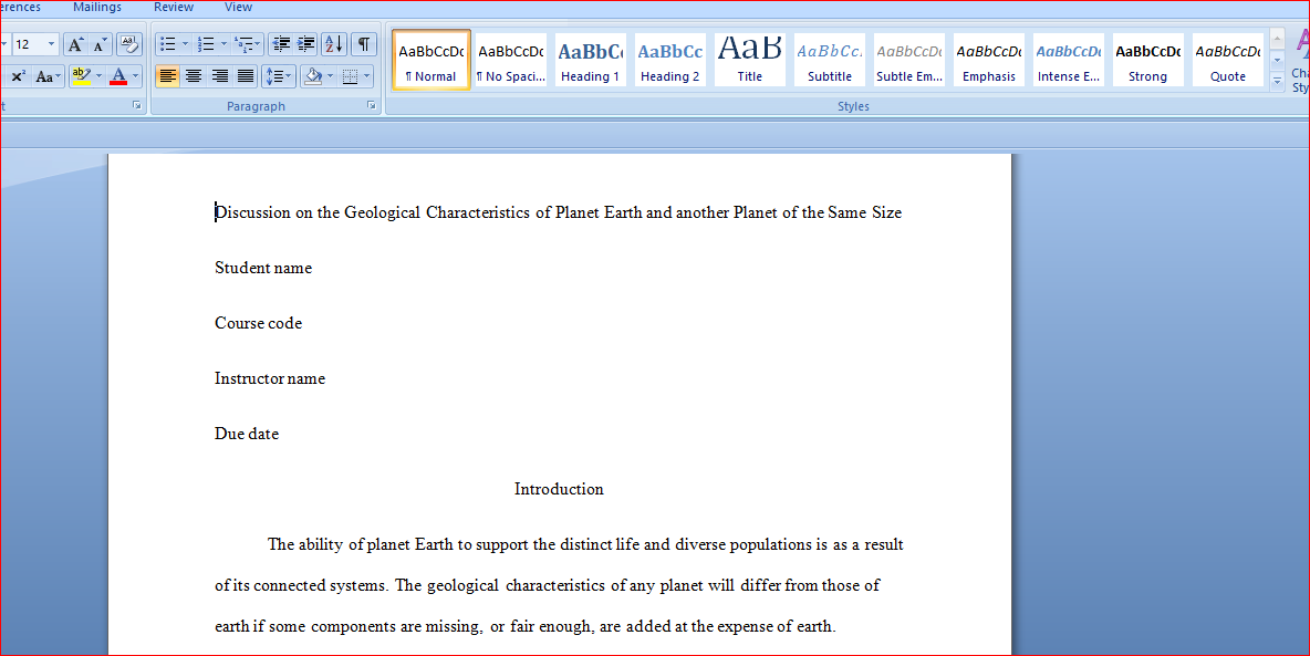 Discuss in detail the geological characteristics of the newly discovered planet.