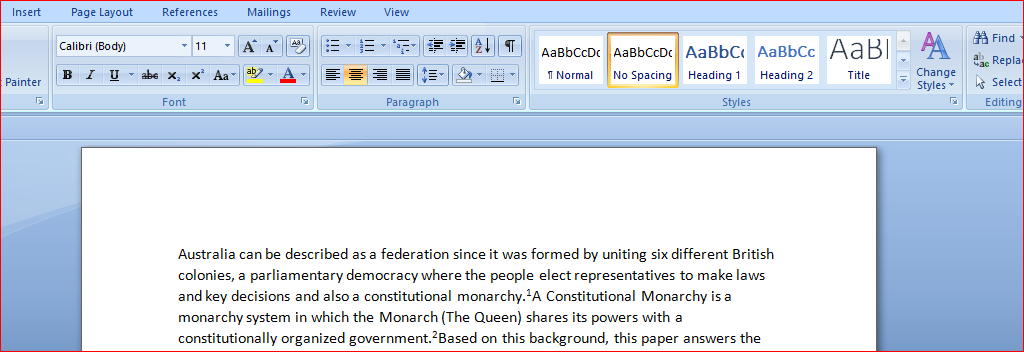 Debate whether a constitutional monarchy is the appropriate system of Government for Australia