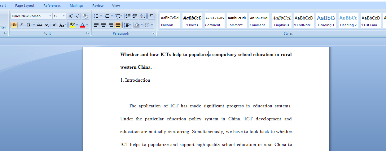 ICT’S IN THE DEVELOPMENT OF EDUCATION