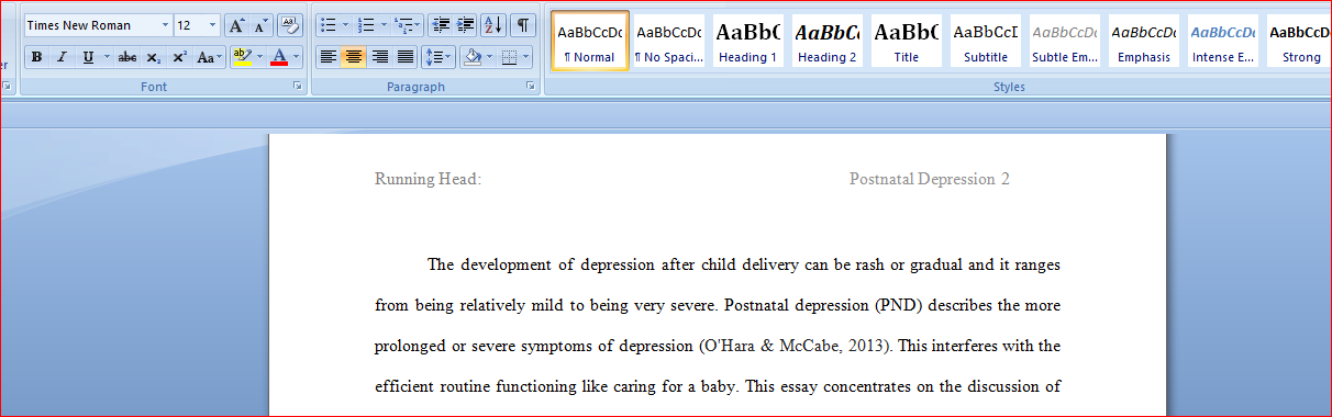 Postnatal Depression2